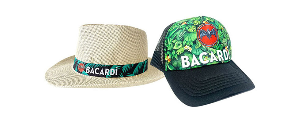 Bacardí promo Hat & Baseball Cup by GBP